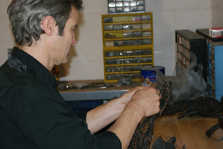 randy gachet working in his shop